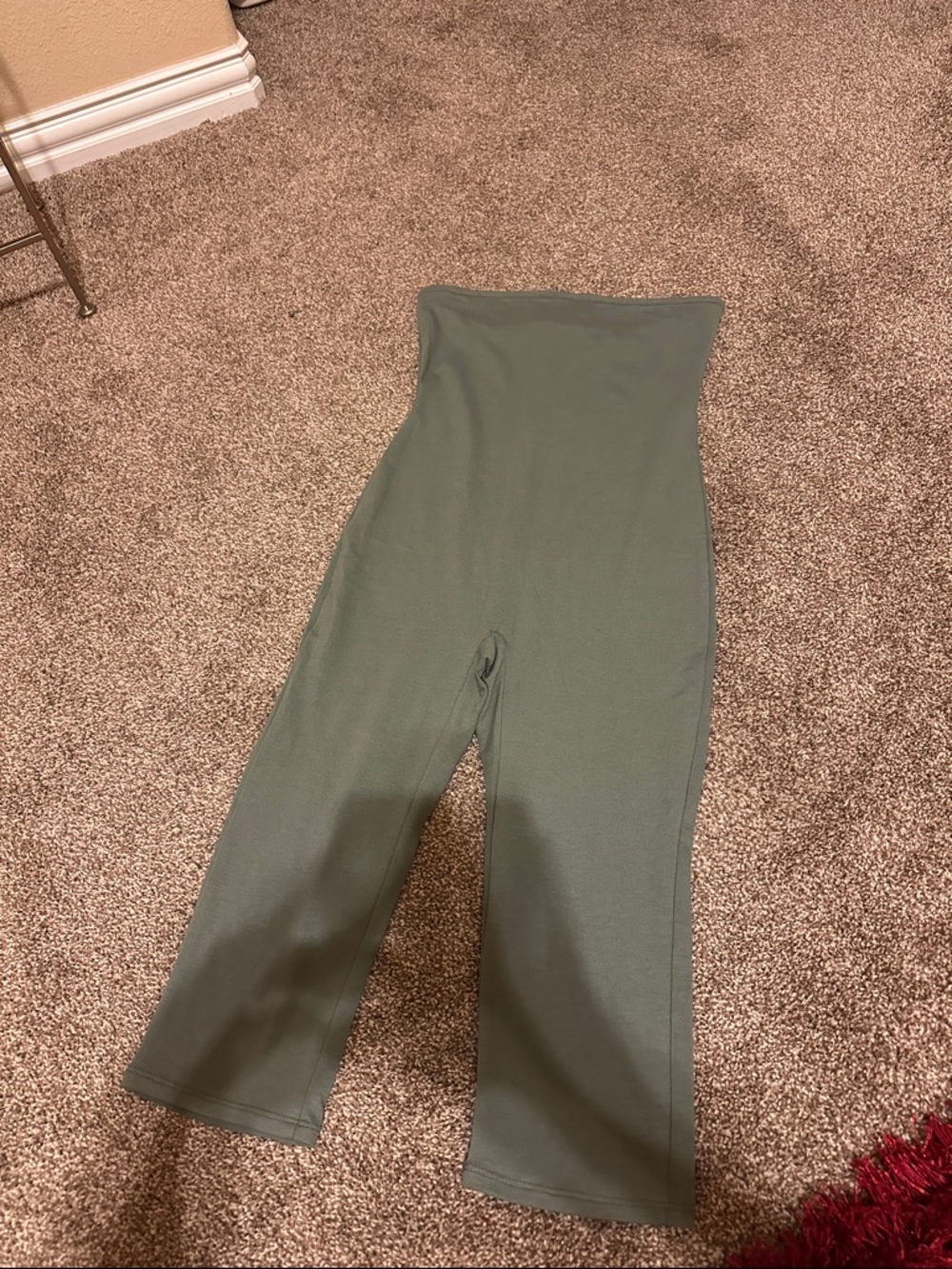 Fashion Nova High-Waist Wide Leg Capris - Olive Green
